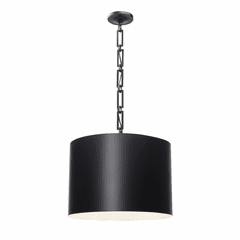 Crystorama Alston 6 Light Chandelier - Matte Black + White - 8686-MK-WH