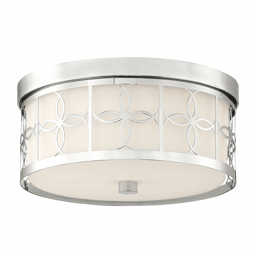 Crystorama Anniversary 2 Light Ceiling Mount - Polished Nickel - ANN-2105-PN