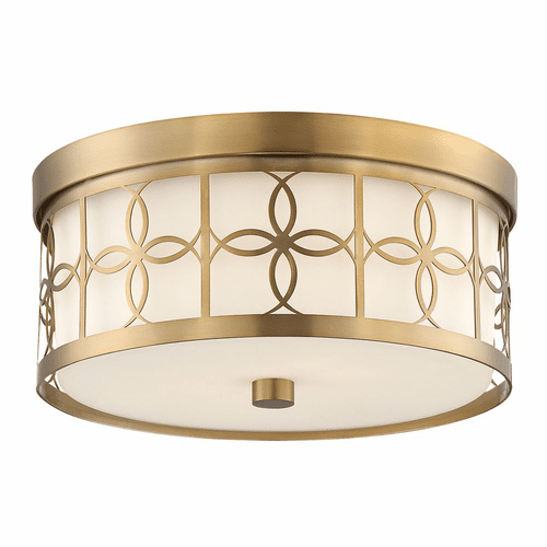 Crystorama Anniversary 2 Light Ceiling Mount - Vibrant Gold - ANN-2105-VG