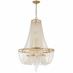 Crystorama Arcadia 9 Light Chandelier - Antique Gold - ARC-1917-GA-CL-MWP