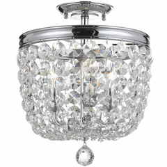 Crystorama Archer 3 Light Spectra Crystal Polished Chrome Ceiling Mount - 783-CH-CL-SAQ