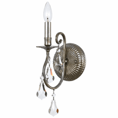 Crystorama Ashton 1 Light Hand Cut Crystal Silver Sconce - 5011-OS-CL-MWP