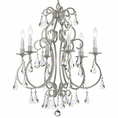 Crystorama Ashton 6 Light Chandelier - Olde Silver - 5016-OS-CL-S