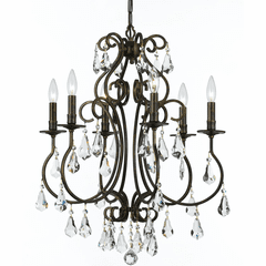 Crystorama Ashton 6 Light English Bronze Chandelier - 5016-EB-CL-MWP