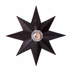 Crystorama Astro 1 Light Bronze Sconce - 9230-EB