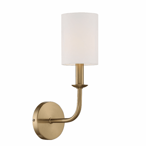 Crystorama Bailey 1 Light Wall Mount - Aged Brass - BAI-A2101-AG