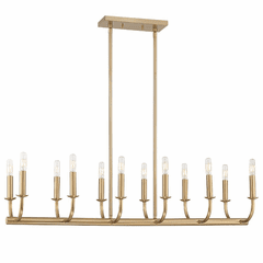 Crystorama Bailey 12 Light Chandelier - Aged Brass - BAI-A2112-AG