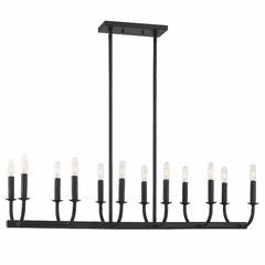 Crystorama Bailey 12 Light Chandelier - Matte Black - BAI-A2112-MK