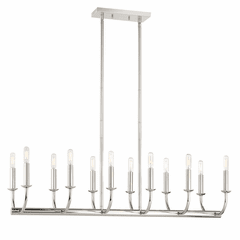Crystorama Bailey 12 Light Chandelier - Polished Nickel - BAI-A2112-PN
