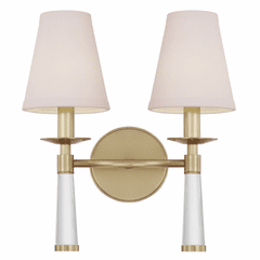 Crystorama Baxter 2 Light Wall Mount - Aged Brass - 8862-AG Crystorama Baxter 2 Light Wall Mount - Aged Brass - 8862-AG