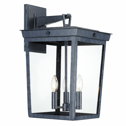 Crystorama Belmont 3 Light Outdoor Wall Mount - Graphite - BEL-A8063-GE
