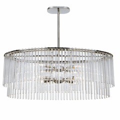 Crystorama Bleecker 8 Light Chandelier - Polished Chrome - 398-CH