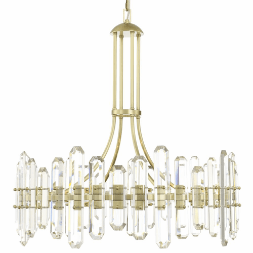 Crystorama Bolton 12 Light Chandelier - Aged Brass - BOL-8889-AG