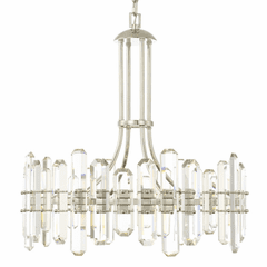 Crystorama Bolton 8 Light Chandelier - Polished Nickel - BOL-8888-PN