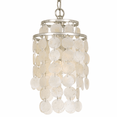 Crystorama Brielle 1 Light Mini Chandelier - Antique Silver - BRI-3000-SA