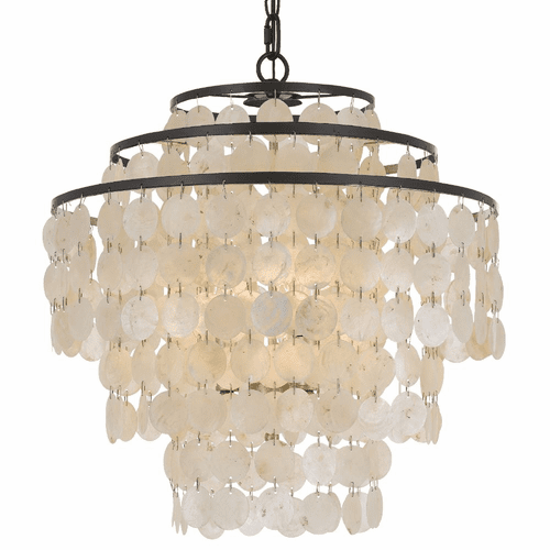 Crystorama Brielle 4 Light Chandelier - Dark Bronze - BRI-3008-DB