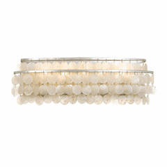 Crystorama Brielle 5 Light Bathroom Vanity - Antique Silver - BRI-3005-SA