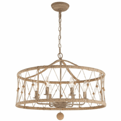 Crystorama Brixton 6 Light Chandelier - Burnished Silver - BRX-B7906-BS