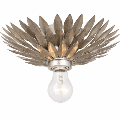 Crystorama Broche 1 Light Ceiling Mount - Antique Silver - 500-SA_CEILING