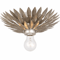 Crystorama Broche 1 Light Ceiling Mount - Antique Silver - 500-SA_CEILING Crystorama Broche 1 Light Ceiling Mount - Antique Silver - 500-SA_CEILING