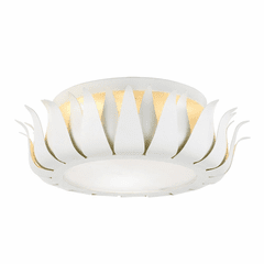Crystorama Broche 3 Light Ceiling Mount - Matte White - 510-MT