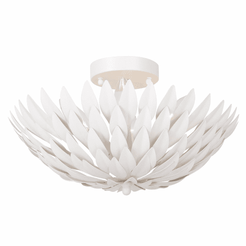 Crystorama Broche 4 Light Matte White Ceiling Mount - 505-MT