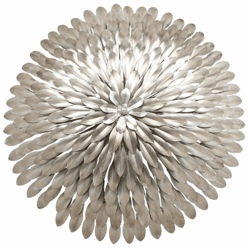 Crystorama Broche 6 Light Antique Silver Sconce - 507-SA