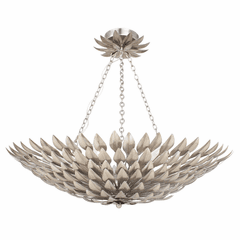 Crystorama Broche 6 Light Ceiling Mount - Antique Silver - 517-SA_CEILING