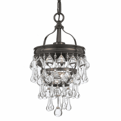 Crystorama Calypso 1 Light Bronze Mini Chandelier - 131-VZ