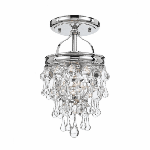 Crystorama Calypso 1 Light Ceiling Mount - Polished Chrome - 131-CH_CEILING