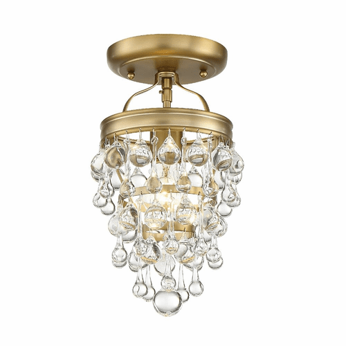 Crystorama Calypso 1 Light Ceiling Mount - Vibrant Gold - 131-VG_CEILING