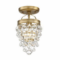 Crystorama Calypso 1 Light Ceiling Mount - Vibrant Gold - 131-VG_CEILING