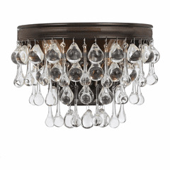 Crystorama Calypso 2 Light Bronze Sconce - 132-VZ
