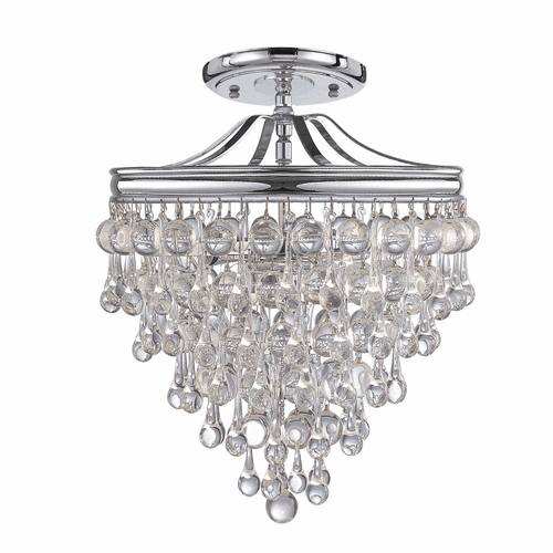 Crystorama Calypso 3 Light Ceiling Mount - Polished Chrome - 130-CH_CEILING