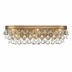 Crystorama Calypso 6 Light Bathroom Vanity - Vibrant Gold - 133-VG