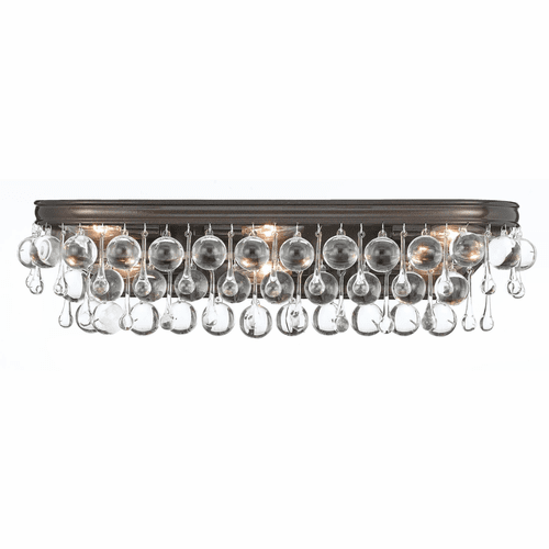 Crystorama Calypso 6 Light Bronze Vanity Light - 133-VZ