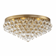 Crystorama Calypso 6 Light Ceiling Mount - Vibrant Gold - 138-VG