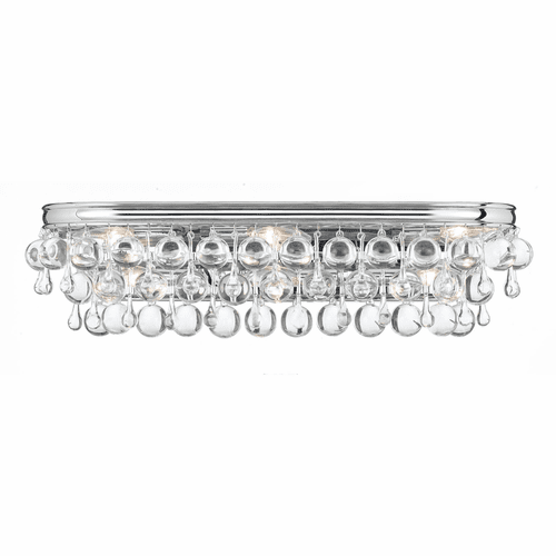 Crystorama Calypso 6 Light Chrome Vanity Light - 133-CH