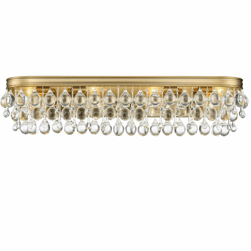 Crystorama Calypso 8 Light Bathroom Vanity - Vibrant Gold - 134-VG