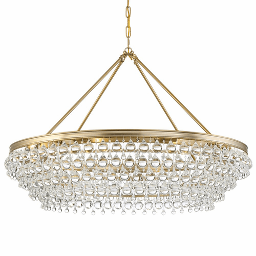 Crystorama Calypso 8 Light Chandelier - Vibrant Gold - 278-VG