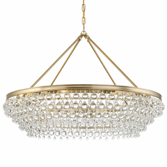Crystorama Calypso 8 Light Chandelier - Vibrant Gold - 278-VG