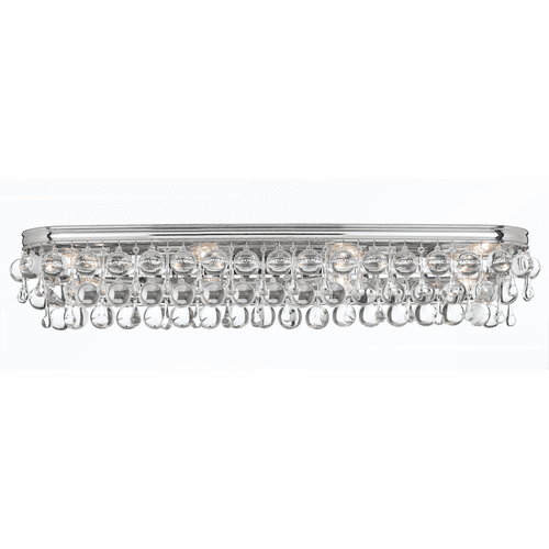 Crystorama Calypso 8 Light Chrome Vanity Light - 134-CH