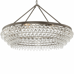 Crystorama Calypso 8 Light Crystal Teardrop Vibrant Bronze Chandelier - 278-VZ Crystorama Calypso 8 Light Crystal Teardrop Vibrant Bronze Chandelier - 278-VZ