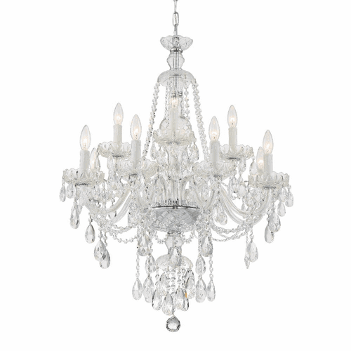 Crystorama Candace 12 Light Chandelier - Polished Chrome - CAN-A1312-CH-CL-S
