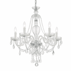 Crystorama Candace 5 Light Chandelier - Polished Chrome - CAN-A1305-CH-CL-S