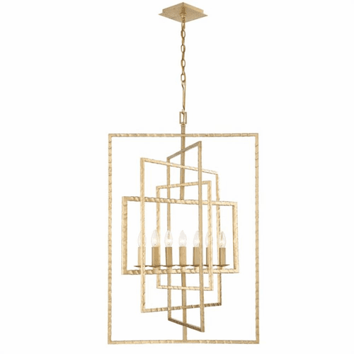Crystorama Capri 7 Light Chandelier - Antique Gold - 339-GA