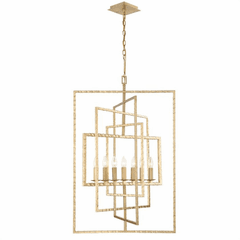 Crystorama Capri 7 Light Chandelier - Antique Gold - 339-GA