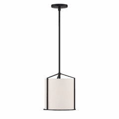 Crystorama Carlyn 1 Light Pendant - Black - CAR-9201-BK Crystorama Carlyn 1 Light Pendant - Black - CAR-9201-BK