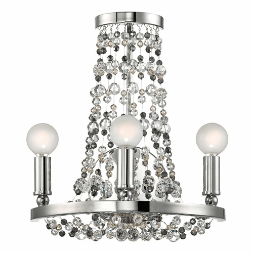 Crystorama Channing 3 Light Wall Mount - Polished Chrome - 1542-CH-MWP