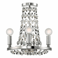 Crystorama Channing 3 Light Wall Mount - Polished Chrome - 1542-CH-MWP